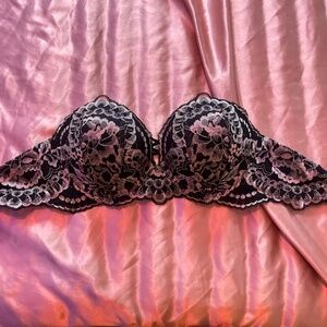 La Senza strapless push up bra with floral pattern
